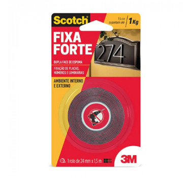 3M FITA FIXA FORTE AMBIENTE EXT. 24MMX1,5M