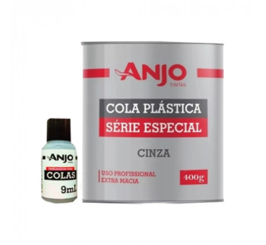 ANJO MASSA PLASTICA CINZA 400GR COM CATALISADOR