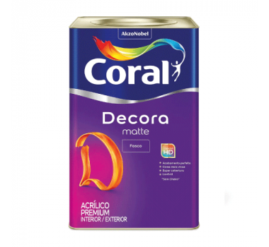 CORAL DECORA MATTE 18L CASCALHO