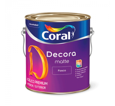 CORAL DECORA MATTE 3.6L PALHA