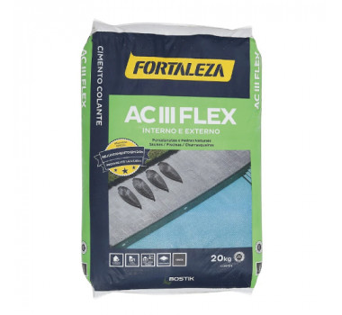 FORTALEZA ARGAMASSA AC-III FLEX BRANCO 20KG