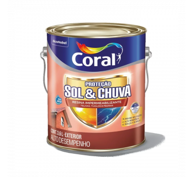 CORAL SOL E CHUVA 3,6L IMPERMEABILIZANTE BRANCO