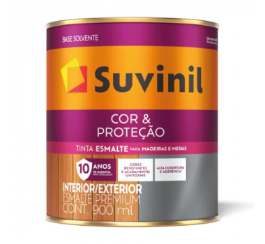 SUVINIL ESMALTE COR & PROTEÇÃO BRILHANTE 0,9L AMARELO OURO