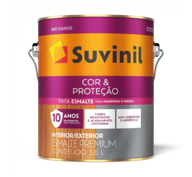 SUVINIL ESMALTE COR & PROTEÇÃO FOSCO 3,6L BRANCO