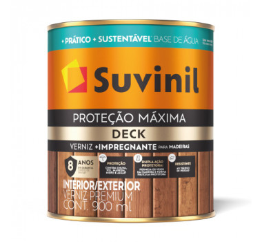 SUVINIL VERNIZ DECK BASE AGUA ACETINADO 0,9L NATURAL