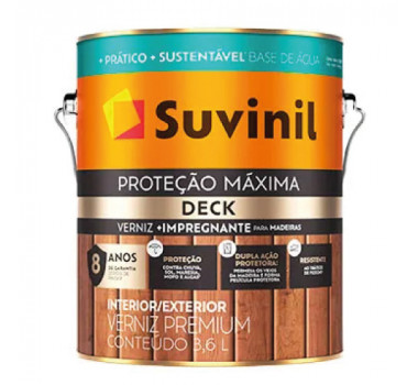 SUV VERNIZ DECK BASE AGUA BRILHANTE 3,6L NATURAL