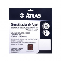 ATLAS LIXA DISCO PAPEL 225MM 150 AT516/150