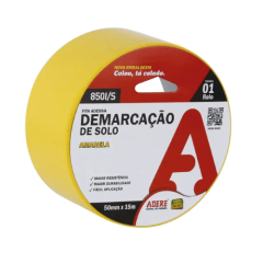ADERE FITA DEMARCAÇAO SOLO AMARELO 50MM X 15M