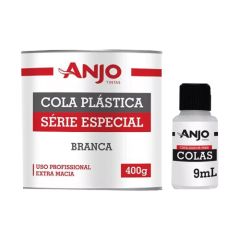 ANJO MASSA PLASTICA BRANCA 400GR COM CATALISADOR