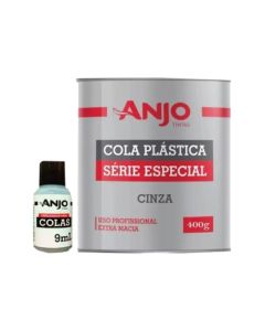 ANJO MASSA PLASTICA CINZA 400GR COM CATALISADOR