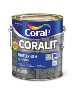 CORALIT FERROLACK ANTIFERRUGEM PRETO 3,6L